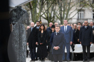 Macron at Ceremony Honoring Victims of Terrorism - Paris