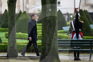 Macron at Ceremony Honoring Victims of Terrorism - Paris