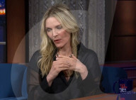 Michelle Pfeiffer fait la promotion de la série "The Madison" lors du talk-show de Stephen Colbert