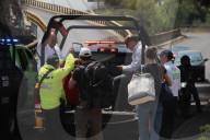 Taxi Drivers Protest Against Taxi App Service At Airport - Mexico