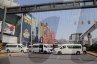 Taxi Drivers Protest Against Taxi App Service At Airport - Mexico