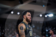 Mike James At Monaco v Olympiakos Basketball Match - Monaco