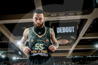 Mike James At Monaco v Olympiakos Basketball Match - Monaco