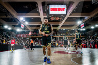 Mike James At Monaco v Olympiakos Basketball Match - Monaco