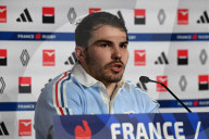 Antoine Dupont At Press Conference Ahead England Match - France