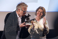 Franck Dubosc reçoit le Prix Jacques Deray à l'Institut Lumière à Lyon pour son film "Un ours dans le Jura"