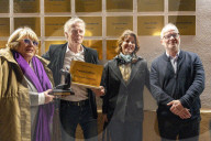 Franck Dubosc reçoit le Prix Jacques Deray à l'Institut Lumière à Lyon pour son film "Un ours dans le Jura"