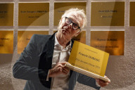 Franck Dubosc reçoit le Prix Jacques Deray à l'Institut Lumière à Lyon pour son film "Un ours dans le Jura"