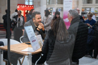 "Les Grandes Rencontres Hachette", à l'occasion du 200ème anniversaire de l'éditeur, au palais Brongniart à Paris