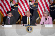 Trump holds rambling presser about Kennedy Center closure, claims to have saved a congressman's life