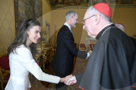 King Felipe VI And Queen Letizia Meet Pope Leo XIV - Vatican