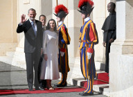 King Felipe VI And Queen Letizia Meet Pope Leo XIV - Vatican