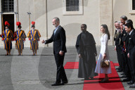 King Felipe VI And Queen Letizia Meet Pope Leo XIV - Vatican