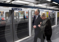 Emmanuel Gregoire and Wife On Metro After Victory - Paris