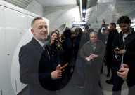 Emmanuel Gregoire and Wife On Metro After Victory - Paris
