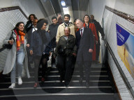 Emmanuel Gregoire and Wife On Metro After Victory - Paris