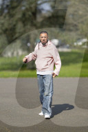 Les joueurs de l'équipe de France de football arrivent au Centre national de football de Clairefontaine-en-Yveline