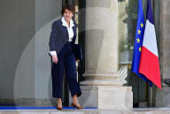 Sortie du Conseil des ministres au palais de l'Elysée à Paris