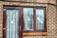 Proposed Asylum Seeker Flats, Criminal Damage and Petition, Farnham Royal, Buckinghamshire, UK - 27 Mar 2026