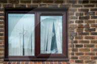 Proposed Asylum Seeker Flats, Criminal Damage and Petition, Farnham Royal, Buckinghamshire, UK - 27 Mar 2026