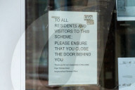 Proposed Asylum Seeker Flats, Criminal Damage and Petition, Farnham Royal, Buckinghamshire, UK - 27 Mar 2026