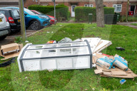 Illegal Fly-Tipping, Slough, Berkshire, UK - 27 Mar 2026