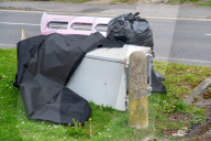Illegal Fly-Tipping, Slough, Berkshire, UK - 27 Mar 2026