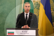 Briefing of Ukrainian and Bulgarian PMs - Kyiv