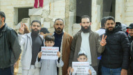 Syrians protest against Israeli death penalty legislation., Daraa, Syria - 03 Apr 2026