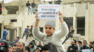 Syrians protest against Israeli death penalty legislation., Daraa, Syria - 03 Apr 2026