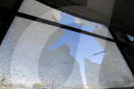 Russian drone attack damages trolleybuses in Dnipro, Ukraine - 17 Apr 2026