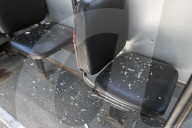 Russian drone attack damages trolleybuses in Dnipro, Ukraine - 17 Apr 2026