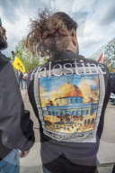 No to the Death Penalty for Palestinians demonstration at ICC in The Hague, Netherlands - 17 Apr 2026