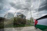 No to the Death Penalty for Palestinians demonstration at ICC in The Hague, Netherlands - 17 Apr 2026