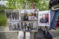 No to the Death Penalty for Palestinians demonstration at ICC in The Hague, Netherlands - 17 Apr 2026