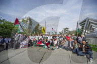 No to the Death Penalty for Palestinians demonstration at ICC in The Hague, Netherlands - 17 Apr 2026
